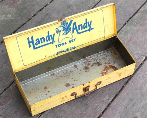 handy andy metal tool box|handy andy tool box value.